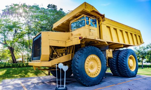Yellow,Mining,Truck